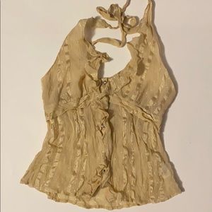 Rare Vintage Front Button GUESS Halter Top